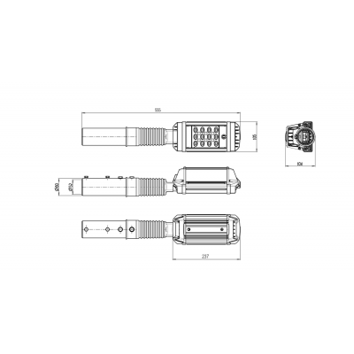 Уличный консольный светильник MAG3-045-112 (740.S.48.ND) 4000К КСС широкая труба 48 мм