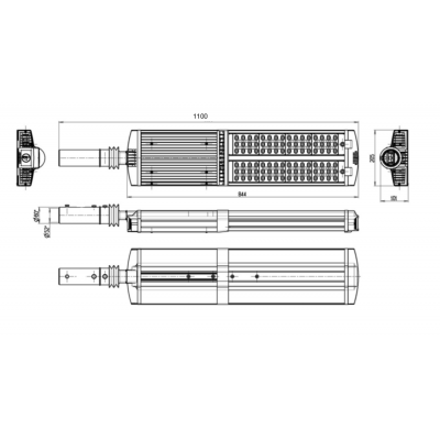 Уличный консольный светильник MAG4-215-248 (740.G.48.ND) 4000К КСС глубокая труба 48 мм