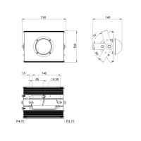 Низковольтный прожектор Лира 002 60 3Y 12-24V DC 730 140x85 град.