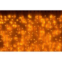 Световой занавес светодинамика LED-XP-1925-1, 5M-230V-С (желтые светод/золотой пр)