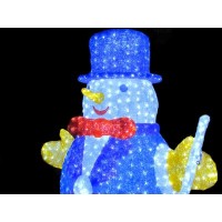 Фигуры снеговиков IMD-SNMAN-01 Снеговик 3Dбел 2664led, 170x125, 24V