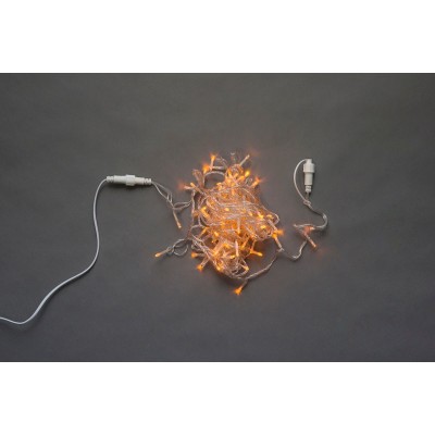 LED-PLS-100-10M-240V-Y/C-F(Y), желтая/прозрачный провод/желтый FLASH 20, IP-54, соединяемая