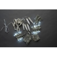 Капли 5шт 50см Бел. LED-PLG-SNOW-320L-0.5M-5-12V-W NEW