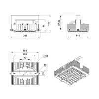 Мощный светодиодный прожектор 50 Вт 4000К 135x55 градусов