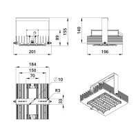 Мощный светодиодный прожектор 100 Вт 4000К 135x55 градусов