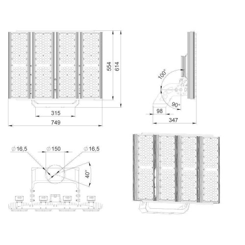 Ригель-1000-Flat-9557-L80x30