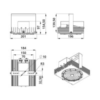 Мощный светодиодный прожектор 80 Вт 4000К 90 градусов