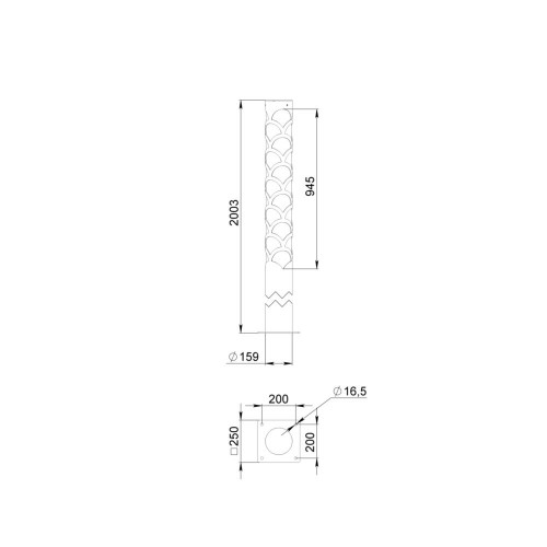 Парковый светодиодный светильник Tower-30-2000/1000-Пальма-840 30 Вт 4000К
